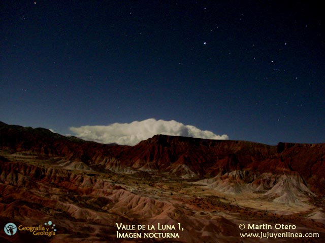 Valle de la Luna 1, imagen nocturna